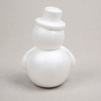 Пінопластова заготовка SANTI Сніговик 1 штука 12 см