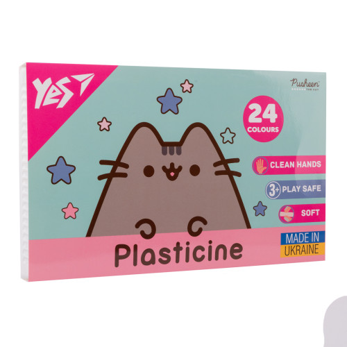 Пластилін Yes Pusheen 24 кольорів 480 г