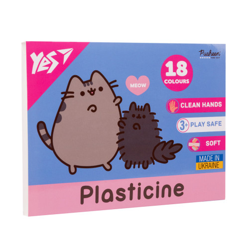 Пластилін Yes Pusheen 18 кольорів 360 г
