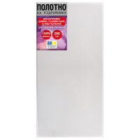 Холст на подрамнике хлопок 20x40 см, мелкое зерно, SANTI