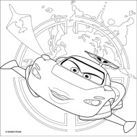 Холст с контуром Тачки-14, 30x30 см