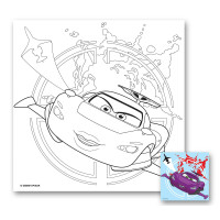 Холст с контуром Тачки-14, 30x30 см Холст с контуром Тачки-14, 30x30 см