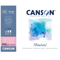 Альбом для акварели Montval Hot Pressed 300 г, 18x25 см, 12 листов, Canson