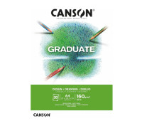 Альбом для эскизов Graduate Dessin Light grain 160 г, 21x29,7 см - A4, 30 листов, Canson