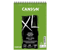 Альбом для ескізів на спіралі XL Dessin Light grain 160 г, 14,8x21 см - A5, 30 аркушів, Canson
