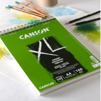 Альбом для эскизов на спирали XL Dessin Light grain 160 г, 21x29,7 см - A4, 50 листов, Canson
