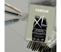 Альбом для ескізів на спіралі XL Sand Grain 160 г, 21x29,7 см - A4, 40 аркушів, Canson, Grey