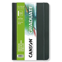 Блокнот для ескізів Graduate Dessin Light grain Canson 160 г, 14,8x21 см, 104 аркушів, 52 аркуші