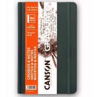 Блокнот Canson Graduate Sketch and Notes, тверда обкладинка, 90 г, 14,8x21 см, 184 листів, Dark grey