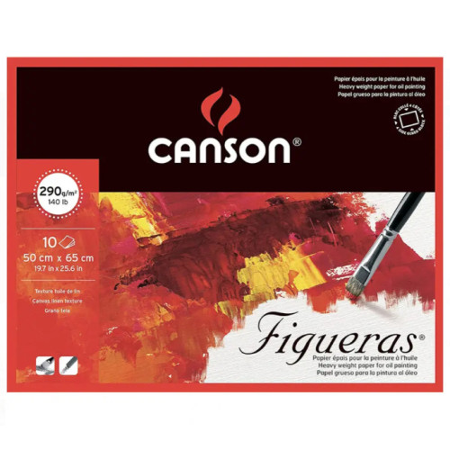 Папір для олії та акрилу Figueras Canson Linen canvas grain 290 г, 50x65 см