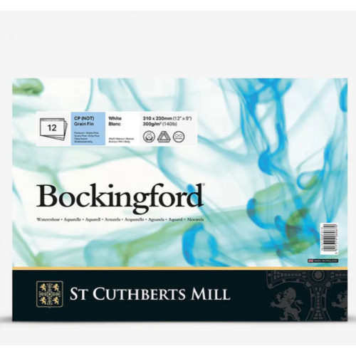 Альбом для акварелі Bockingford, CP, White, 300 г, 31х23 см, 12 аркушів