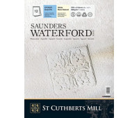 Альбом для акварелі Saunders Waterford, CP, 100% cotton, White, 300 г, 23х31 см, 12 листів