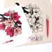 Набор экосумка-раскраска Flowers, хлопок 220 г/м2, 38х42 см, ROSA Talent