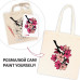 Набор экосумка-раскраска Flowers, хлопок 220 г/м2, 38х42 см, ROSA Talent