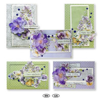 Набір для створення 5 листівок Floral Sentiments, 10x15 см