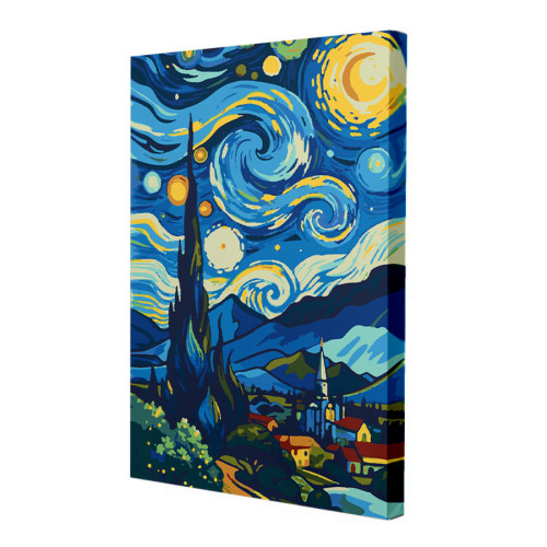 Картина по номерам Riviera Blanca The Starry Night 28x40 см (RB-1115)