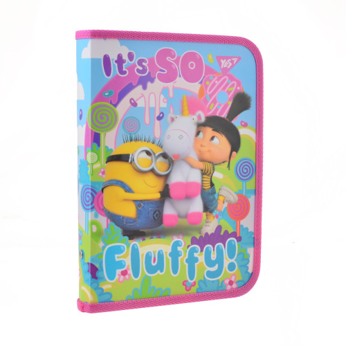 Папка для зошитів пласт. на блискавці В5 Minions Fluffy
