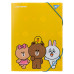 Папка на резинке YES А4 Line Friends