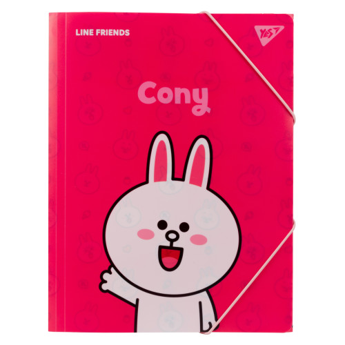 Папка на резинке YES А4 Line Friends