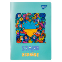 Зошит для записів YES А5/70 пласт.обл. Stand with Ukraine
