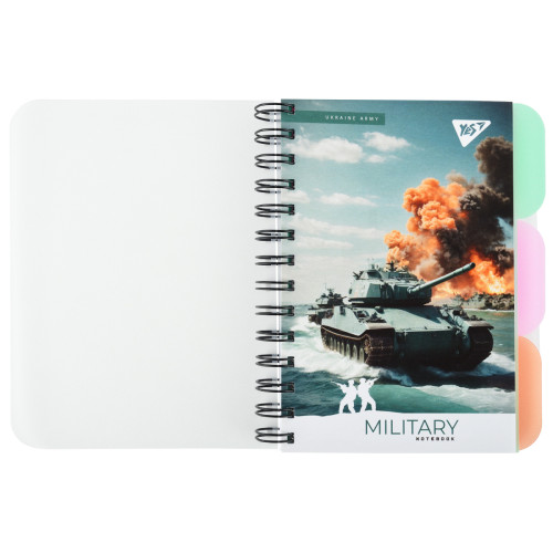 Зошит для записів YES В6 144 аркуша пл.обл. Military