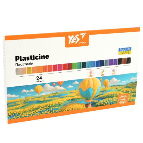 Пластилін Yes O'range Line 24 кольорів 480г