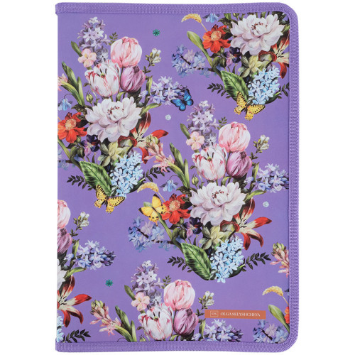 Об'ємна папка на блискавці Axent Laura Olga Selyshcheva, Secret Garden 1804-35-A, А5+ формат а4