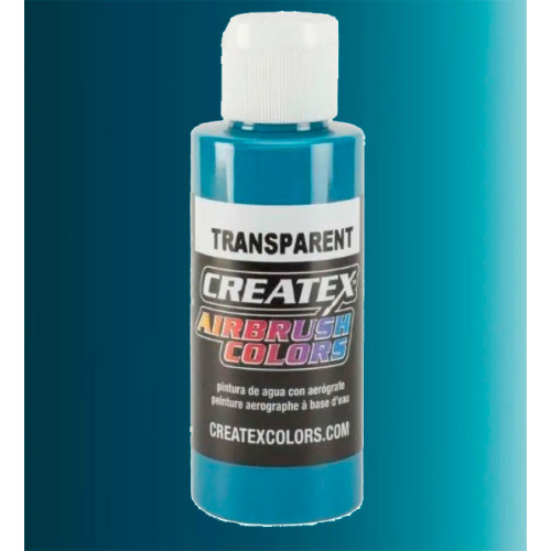 Фарба для аерографії Прозора бірюза CREATEX 5112 Transparent Turquoise, 10 мл (R)