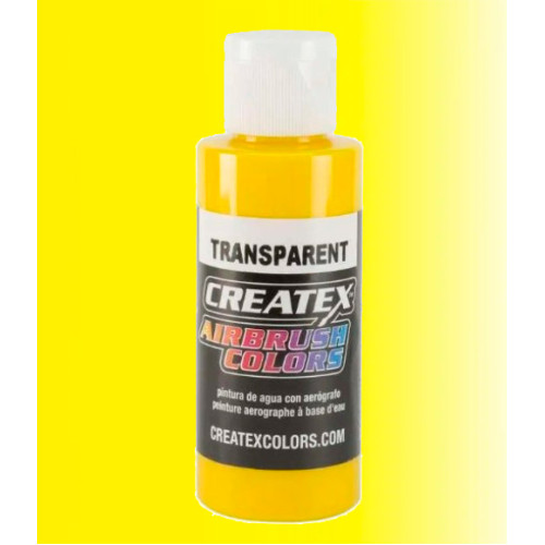 Фарба для аерографії Прозора яскраво-жовта CREATEX 5114 Transparent Brite Yellow, 60 мл
