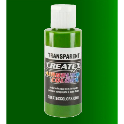 Краска для аэрографии Прозрачный тропический зеленый CREATEX 5116 Transparent Tropical Green, 60 мл