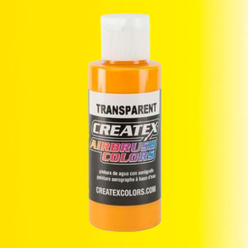 Краска для аэрографии Прозрачный канареечно-желтый CREATEX 5133 Transparent Canary Yellow, 240 мл