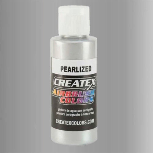 Краска для аэрографии Жемчужное серебро CREATEX 5308 Pearl Silver, 120 мл