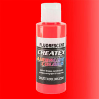 Фарба для аерографії Флуоресцентна червона CREATEX 5408 Fluorescent Red, 240 мл