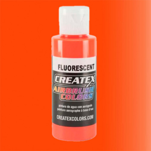 Краска для аэрографии Флуоресцентный оранжевый CREATEX 5409 Fluorescent Orange, 240 мл