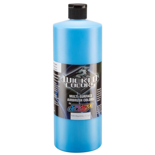 Краска для аэрографии Непрозрачный яркий синий Wicked Colors W087 Opaque Daylight Blue, 960 мл