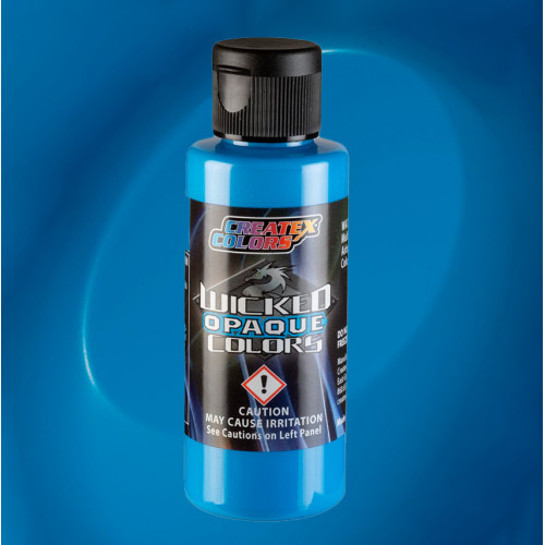 Краска для аэрографии Непрозрачный яркий синий Wicked Colors W087 Opaque Daylight Blue, 10 мл (R)