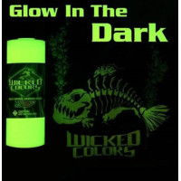 Краска для аэрографии Прозрачная светящаяся в темноте Wicked Colors W212 Transparent Glow in the Dark, 10 мл (R)