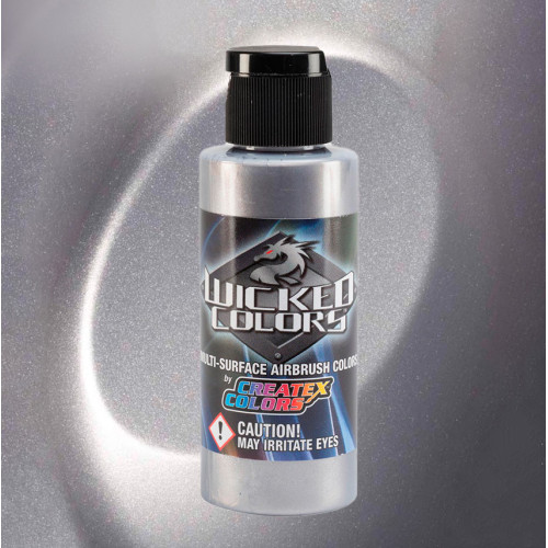 Краска для аэрографии Серебро Wicked Colors W351 Silver, 60 мл