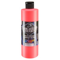 Фарба для аерографії Флуоресцентний червоний Wicked Colors W022 Fluorescent Red, 480 мл