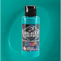 Фарба для аерографії Флуоресцентна морська хвиля Wicked Colors W019 Fluorescent Aqua, 60 мл