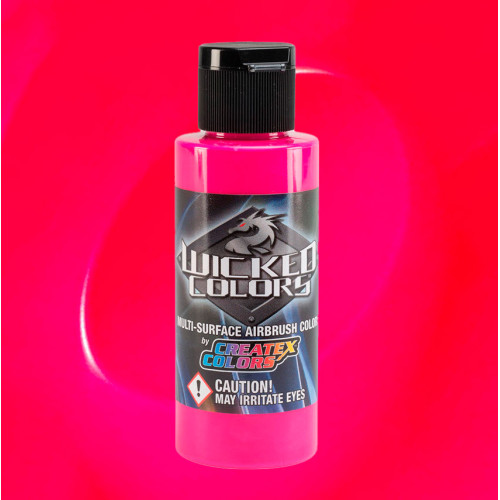 Краска для аэрографии Флуоресцентный пурпурный Wicked Colors W029 Fluorescent Magenta, 60 мл