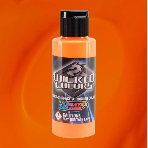 Краска для аэрографии Флуоресцентный солнечный луч Wicked Colors W025 Fluorescent Sunburst, 60 мл
