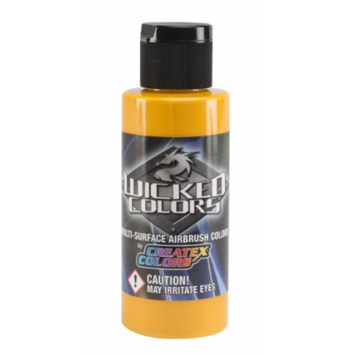 Фарба для аерографії Золотисто-жовта Wicked Colors W011, 10 мл (R)