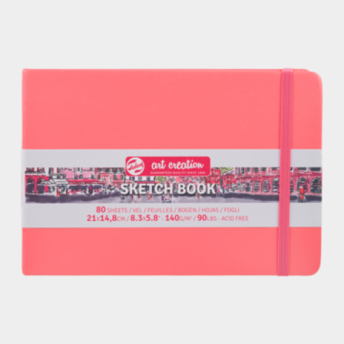 Блокнот для графіки Talens Art Creation А5 (14,8x21см) 140г/м2 80 аркушів, Coral, Royal Talens