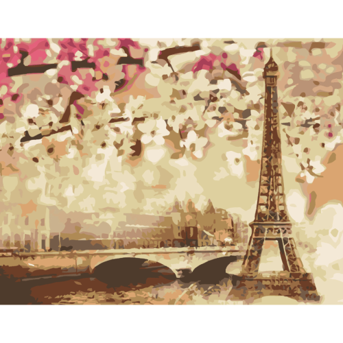Картина за номерами Golden Paris 35x45см ROSA START