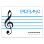 Альбом для нот MUSICA, 17х24см, 80г/м2, 16 листов, Fabriano