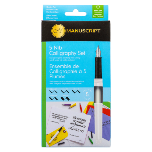 Набір для каліграфії 5 Nib Calligraphy Set (5 пір'я, 2 картриджі) Manuscript