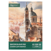 Склейка для акварели А3 29,7x42 см 200г/м2 20л ROSA Studio