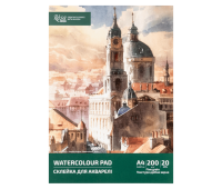 Склейка для акварелі А4 21x29,7 см 200г/м2 20л ROSA Studio