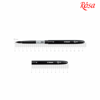 Кисть синтетика круглая, TRAVEL BRUSH, STREAM 158, №4, короткая ручка ROSA 18431584